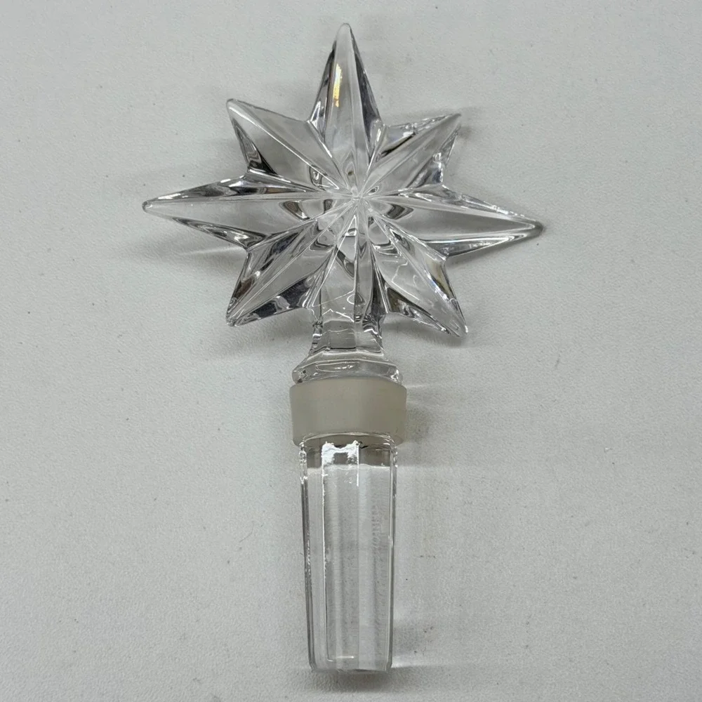 Waterford Crystal 8 Point Star Decanter Stopper Replacement‎ Signed VTG Ireland